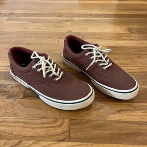Sperry Top-Sider Halyard CVO Red Wash Lace Up Boat Shoes - Men's Size 9